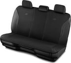 Skechers Memory Foam Car Seat Covers, Leather Seat Covers with Thick Memory Foam, Black Air Cool Rear Seat Covers, Automotive