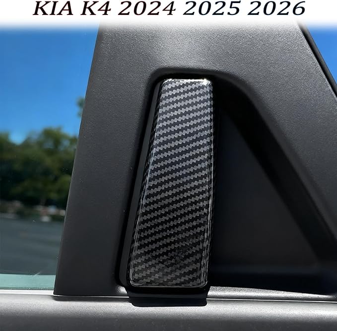 Car Exterior Door Handle Cover,for kia k4 2024 2025 2026,Car Exterior Door Handle Bowl Cover Protector，Car Sport Accessories - Carbon Fiber
