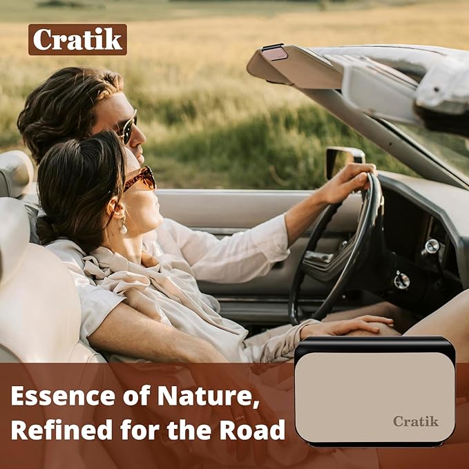 Car Air Freshener - Stone Air Freshener - Car Odor Eliminator for Visor Clip- Natural Scent Starter Kit, Vehicle Scent Diffus