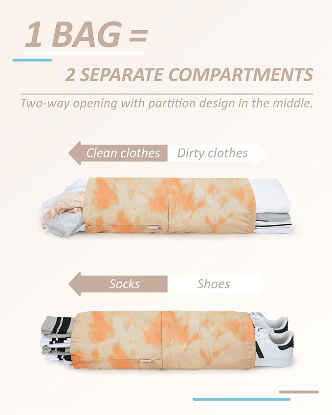 BAGSMART 6 Set /4 Set/2 Set Compression Packing Cubes for Travel, Lightweight Luggage Organizer Bags, Durable Space Saver Bag