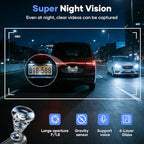 AZDOME Dash Cam Front, 1296P HD Wireless Dash Camera,Dash Cam for Cars Built in WiFi Voice Controlled,Super Night Vision, 130