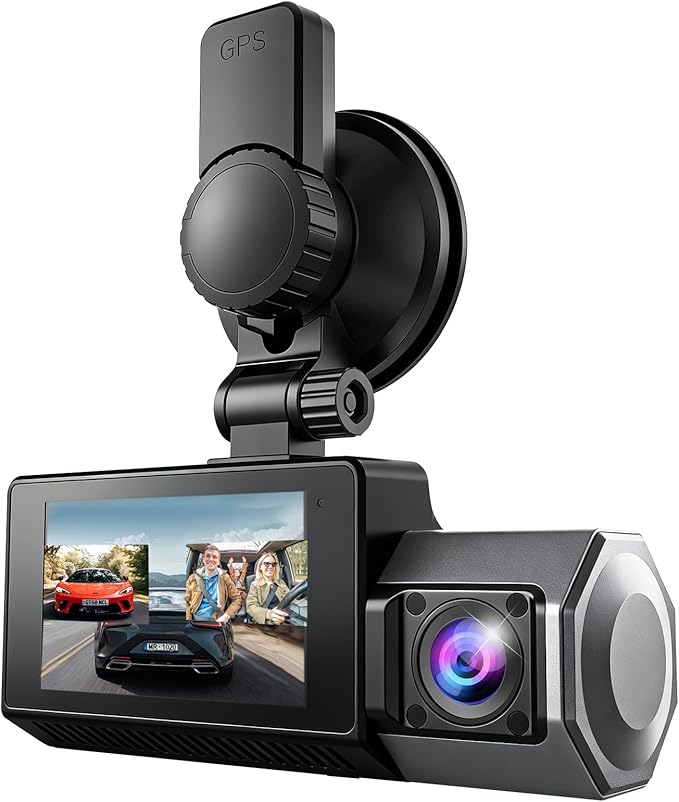 4K+2.5K+2.5K Dash Cam, STARVIS 2 Sensor, Dash Camera 3-Channel, Free 64GB Card, Dashcam with 5G WiFi GPS, G-Sensor,Loop Recor