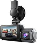 4K+2.5K+2.5K Dash Cam, STARVIS 2 Sensor, Dash Camera 3-Channel, Free 64GB Card, Dashcam with 5G WiFi GPS, G-Sensor,Loop Recor