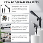 Tornado Detailing Car Cleaning Gun with Metal Nozzle | Interior Drying Air Gun | High Pressure Blower Gun | Car Cleaning Kit 