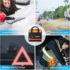 Vetoos Car Roadside Emergency Kit with Jumper Cables, Auto Vehicle Safety Road Side Assistance Kits, Winter Car Kit Essential