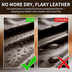 Leather Recoloring Balm and Scratch Repair Kit, Dark Brown Leather Restorer for Couches, Furniture, Car Seats, Leather Paint 
