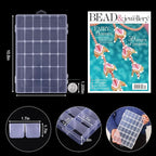OUTUXED 4 Pack 36 Grids Plastic Bead Organizer Box with Dividers, Clear Craft Tackle Box Parts Storage Containers with Compar
