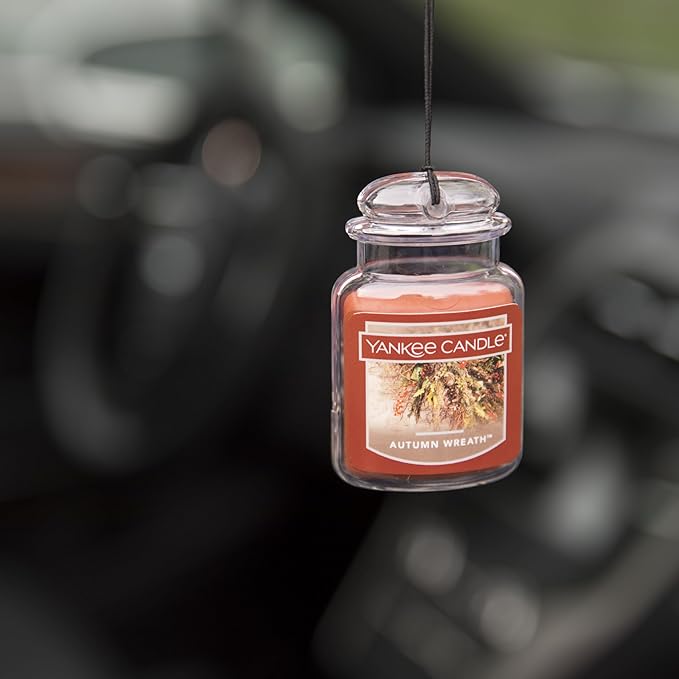 Yankee Candle Car Jar Ultimate, Autumn Wreath, 0.96 OZ (Pack of 6)