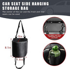 Car Seat Side Large Cup Holder, Waterproof Cup Holder Expander Adapter Bag, Multifunctional Hanging Storage Organizer for Dri