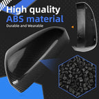 Driver Side Mirror Cover Replacement for Ford Fusion 2013 2014 2015 2016 2017 2018 2019 2020 2021 2022 - Left Side Mirror Covers, Rear View Mirror Cap Accessories Carbon Fibre, Without Lamp