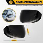 Side Rearview Mirror Cover Caps Compatible with Accord 2008 2009 2010 2011 2012 2012 Black Exterior Side Mirror Cover Rearview Mirror Caps Mirror Housing Left Driver Right Passenger