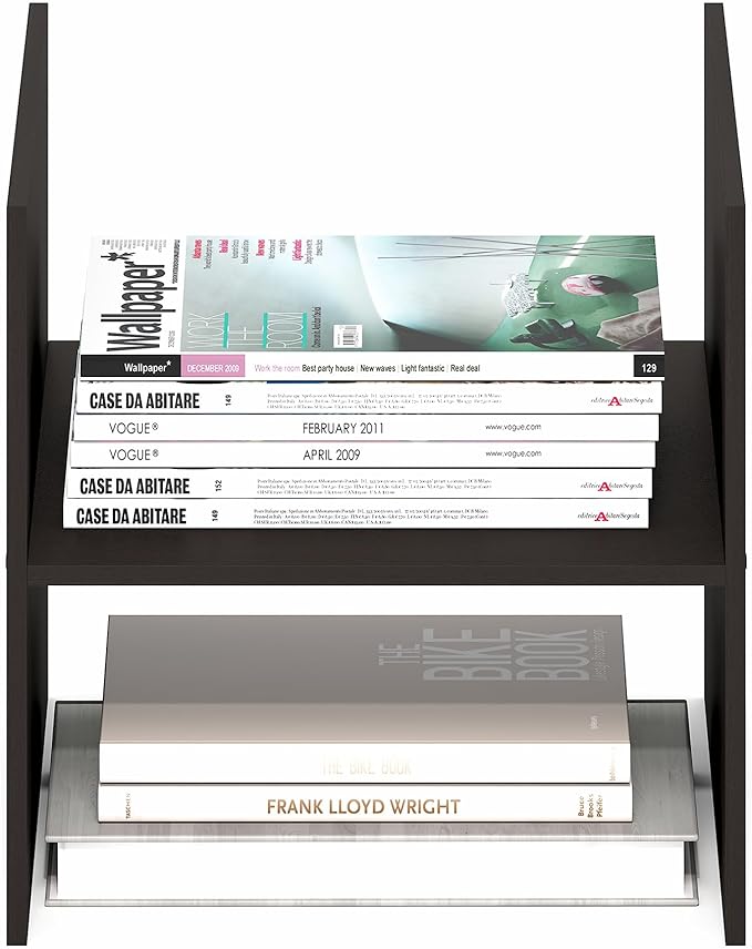 Furinno Cubicle Cube Insert, H-Shelf Cube Organizer, 2-Tier Shelf Accessory, Fits into Furinno Triple Thick Cubes, IKEA Kalla