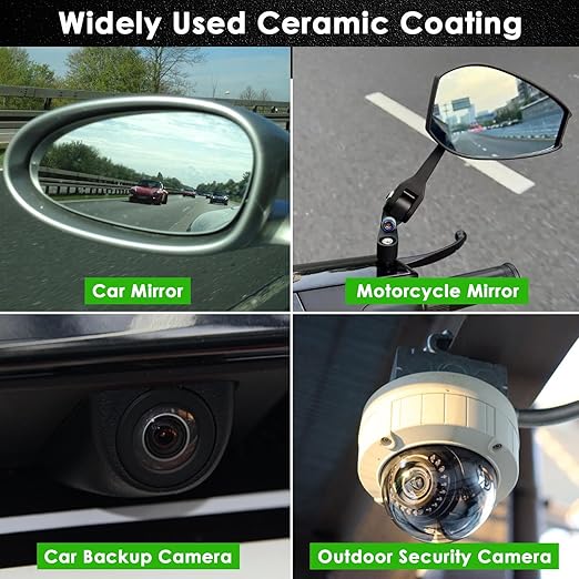 FOLLOWIN Ceramic Coating for Car Side Mirror, Glass Coating, Water Beading Technology, Advanced Water Repellent for Backup Ca