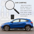 KMF 6pcs Thicken Sun Shades for Honda HR-V 2016-2022 Accessories (LX, EX, EX-L, Sport, Touring), HRV Sunshade Full Car Window Covers for Windshield Side Rear, UV Block and Blackout for Camping Outdoor