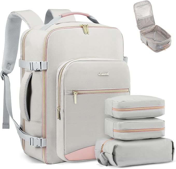 LOVEVOOK Travel Backpack for Women & Men 50L,Airline Approved Carry On Backpack Travel Essentials,TSA Carry on Luggage,Waterp