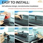 Aunginsy Center Console Dash Storage Organizer Tray with Magnetic Phone Holder Compatible with Toyota Tundra/Sequoia 2022-2026, Dashboard Multi-Functional Mobile Phone Mount Storage Box Accessories