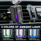 Car Air Freshener Diffuser, Portable Intelligent Car Aroma Diffuser with 3 Adjustable Modes, Rechargeable Car Aromatherapy Ma