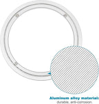 MECCANIXITY Aluminum Lazy Susan 12 Inch Muffler Turntable Ring Bearing Metal Rotating Turntable Bearings Swivel Plate Hardwar