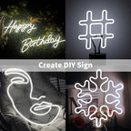 iNextStation 12V White LED Strip Lights 16.4FT/5M, IP65 Waterproof Silicone Neon Light Strip, Flexible Led Rope Lights for DIY, Cuttable, LED Light Strip for Bedroom, Indoor, Outdoor(with Plug)