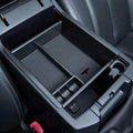 JKCOVER Center Console Organizer Tray Compatible with Toyota 4Runner 2010-2021 2022 2023 2024 and Kia Telluride 2020-2024 2025 Accessories,Insert Armrest Box Secondary Storage ABS Black Materials