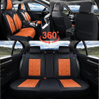 Coverado Car Seat Covers Full Set, Automotive Seat Covers Car Seat Protector Car Seat Cushion, Waterproof Leather Seat Covers