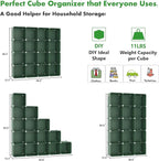 C&AHOME Cube Storage Organizer, 16-Cube Shelves Units, Plastic Storage Cubes, DIY Closet Organizer, Modular Closet Storage Sh