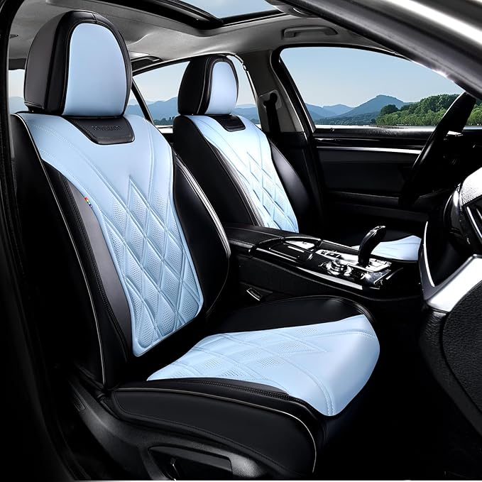 Coverado Car Seat Covers, Front Covers for Cars, Car Seat Cover Front Seats, Automotive Seat Cover, Waterproof, Leather Car S