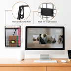 1 Pc Storage Racks, Metal Wire Wall Mounted Magazine Holder, Wall Hanging Organizer holder for Mail Files, Newspapers, Magazi
