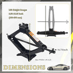 Car Scissor Jack Kit with Lug Wrench & Ratchet Wrench,2T Car Jack Kit for Cars Lifting & Tire Changing,Heavy Duty Scissor Jac