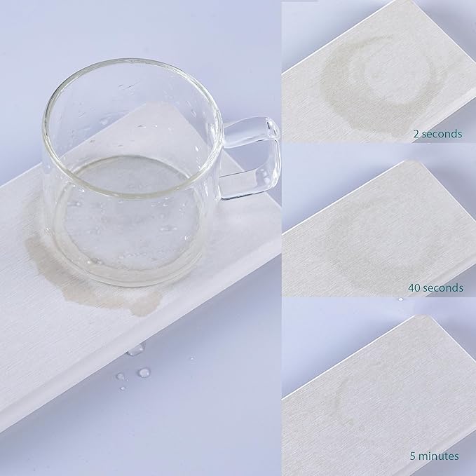 NiuYichee 2 Pcs Water Absorbing Stone Trays, Kitchen/Bathroom Sink Soap Dish, Diatomite Tray Used for Hand Soap & Cosmetic Bo