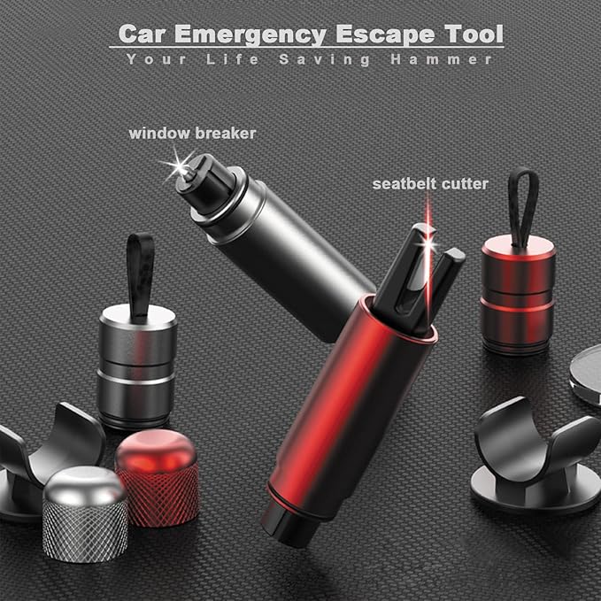 ACEBON Safe Hammer Glass Breaker Under Water, Car Hammer Seatbelt Cutter Window Breaker Emergency Escape Tool, Safehammer for