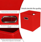 STOREONE Fabric Storage Bins Cubes Baskets Containers-(11X11X11) with Dual Handles for Shelf Closet, Nursery Home ， Bedroom O