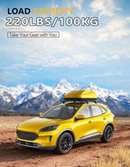 Tuyoung 220lb Lockable Roof Rack Cross Bars Compatible with Ford Escape 2020 2021 2022 2023 2024 2025 2026 with Flush Side Rails, Heavy Duty Anti-Theft Aluminum Roof Rails Crossbars Cargo Carrier Bag