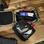 KRYDEX Clear Top Insert Bag with Hook Panel Tactical Packing Cube Travel Organizer Bag (Large)
