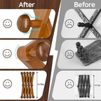 WGFKVAS Hat Rack for Wall with 14 Hooks, Solid Wooden, Expandable Coat Rack Wall Mount for Coats, Hats, Bags, Baseball Caps, 
