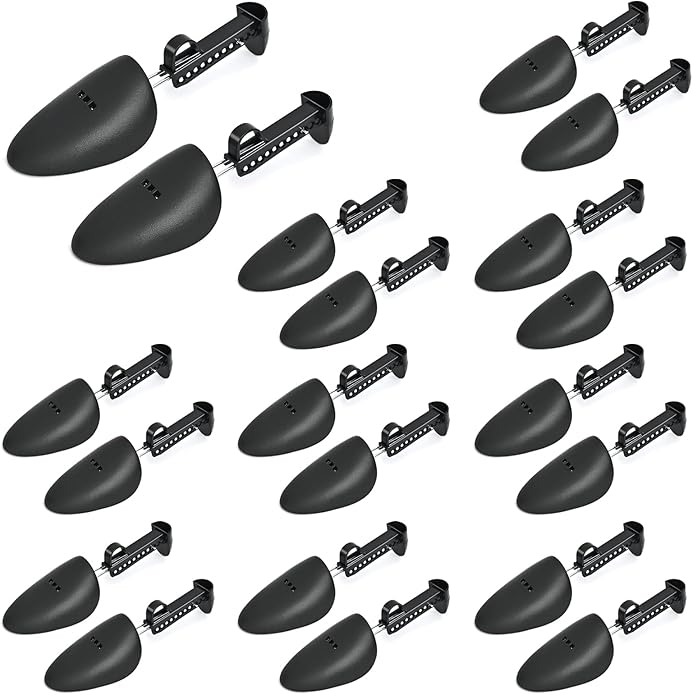 EchoDone 10 Pairs Plastic Shoe Tree Stretcher Shaper for Men