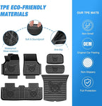 Nilight TPE Floor Mats & Cargo Mats Set for Tesla Model Y (5 Seat only) 2021 2022 2023 2024 2025 All Weather Custom Fit Heavy Duty Floor Liners