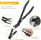 GOOACC 19Pcs Trim Removal Tool Set Panel Fastener Clips Removal Automotive Plastic Upholstery Pliers Removal Install Removal 