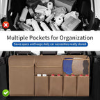 Car Trunk Organizer Backseat Hanging Organizer with Storage Pockets for Subaru Crosstrek, Forester, Outback, Ascent