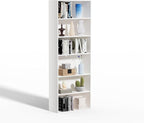 6 Tier Book Shelf，Wooden 6 Cube Storage Organizer,6 Tier Low Bookcase Storage Display Organizer, 64 Inch Versatile Cubes Shel