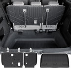 Cargo Lower Mat Backrest Mats for 2018-2026 Honda Odyssey, All Weather TPE Trunk Cargo Liner Mat Accessories(Backrest Mat for 3rd-Row & Lower Mat for Well Area)