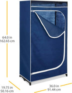 Whitmor Clothes Closet - Freestanding Garment Organizer with Sturdy Fabric Cover