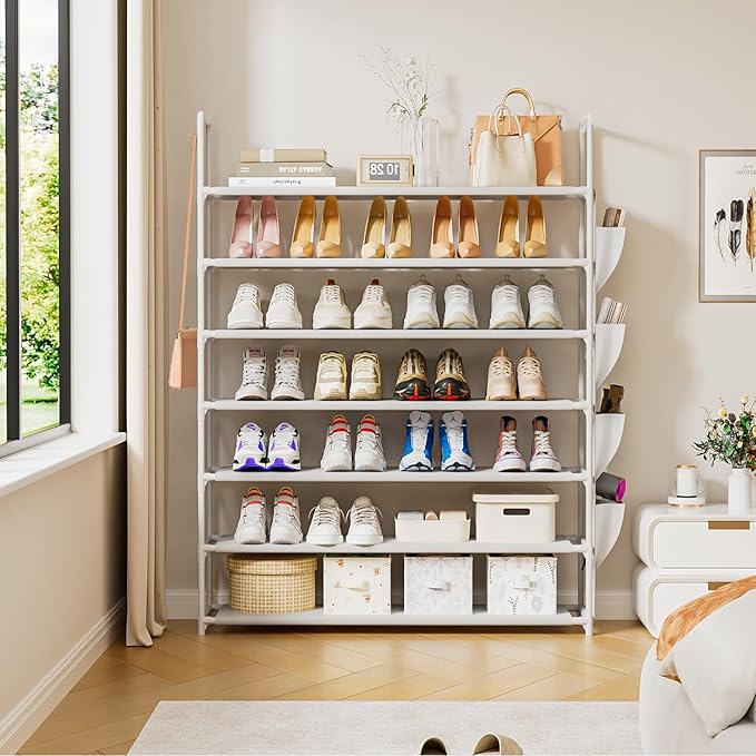 OYREL Shoe Rack 7 Tier Shoe Organizer Shoe Storage 28-35Pairs Shoe Rack for Closet Shoe Rack Organizer Entryway Shoe Holder S