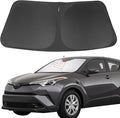 Front Windshield Sun Shade Foldable Car Front Window Sun Shade Windshield Shade Custom Fit for 2018-2023 Toyota CH-R Block UV Rays Accessories Heat Keep Cooler
