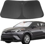 Front Windshield Sun Shade Foldable Car Front Window Sun Shade Windshield Shade Custom Fit for 2018-2023 Toyota CH-R Block UV Rays Accessories Heat Keep Cooler