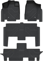 LASFIT Floor Mats Fit for Chrysler Town & Country 2008-2016/Dodge Grand Caravan 2008-2020, All Weather TPE Fit Floor Liner for Chrysler Town & Country & Dodge Grand Caravan 3 Row Car Mats, Black