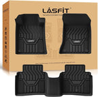 LASFIT Floor Mats for Nissan Altima 2026 2025 2024 2023 2022 2021 2020 2019, Custom Fit All Weather Durable TPE Floor Liners for 2019-2026 Altima S/SL/SR/SV/Platinum 1st & 2nd Row Car Mats,Black