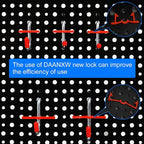 4 Pack Heavy Duty Steel Pegboard Garage Organization Panels,Universal 1/8 and 1/4 Pegboard Accessories,Suitable for Tool Stor