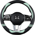 Iwantit® Steering Wheel Cover with Carbon Fiber and Anti-Slip Rubber Ring,Universal Fit 14.5-15 inches for Cars,SUV (Fruit Gr