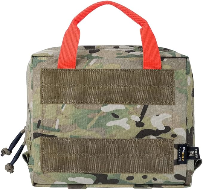 KRYDEX Clear Top Insert Bag with Hook Panel Tactical Packing Cube Travel Organizer Bag (Large-MC)
